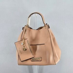 Marc New York Andrew Marc Beige Tote Bag with Attachable Charm Coin Purse